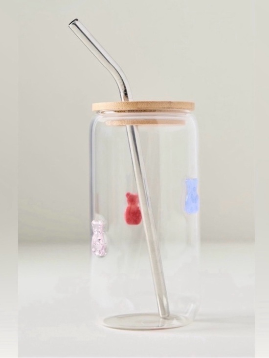 Anthropologie Other - Anthropologie Gummy Bear Glass Icon Tumbler